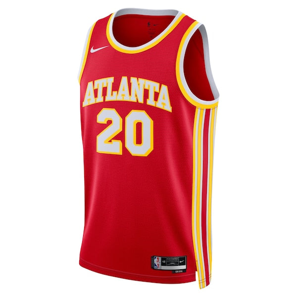 John Collins Atlanta Hawks Nike Unisex Swingman Jersey - Icon Edition - Red - Image 2