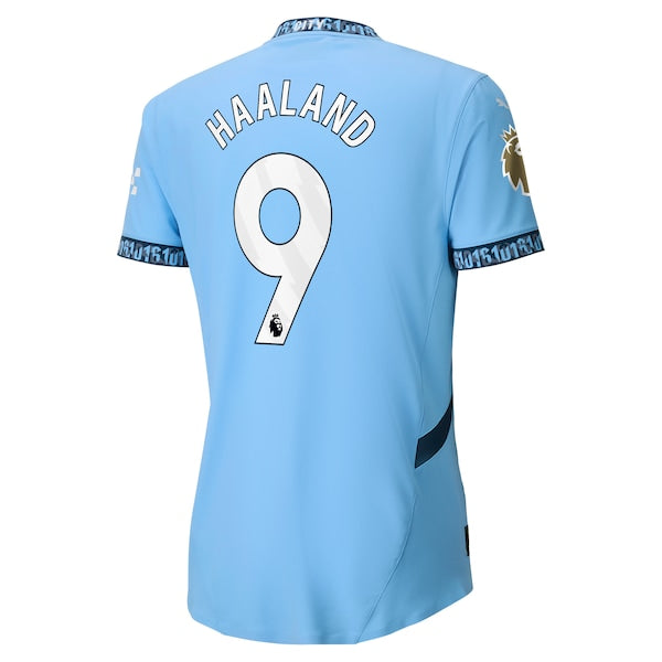Erling Haaland Manchester City Puma 2024/25 Home Authentic Player Jersey - Light Blue - Image 4