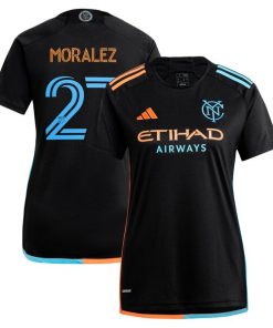 Maximiliano Moralez New York City FC adidas Women's 2024 24/7 Kit Replica Player Jersey - Black