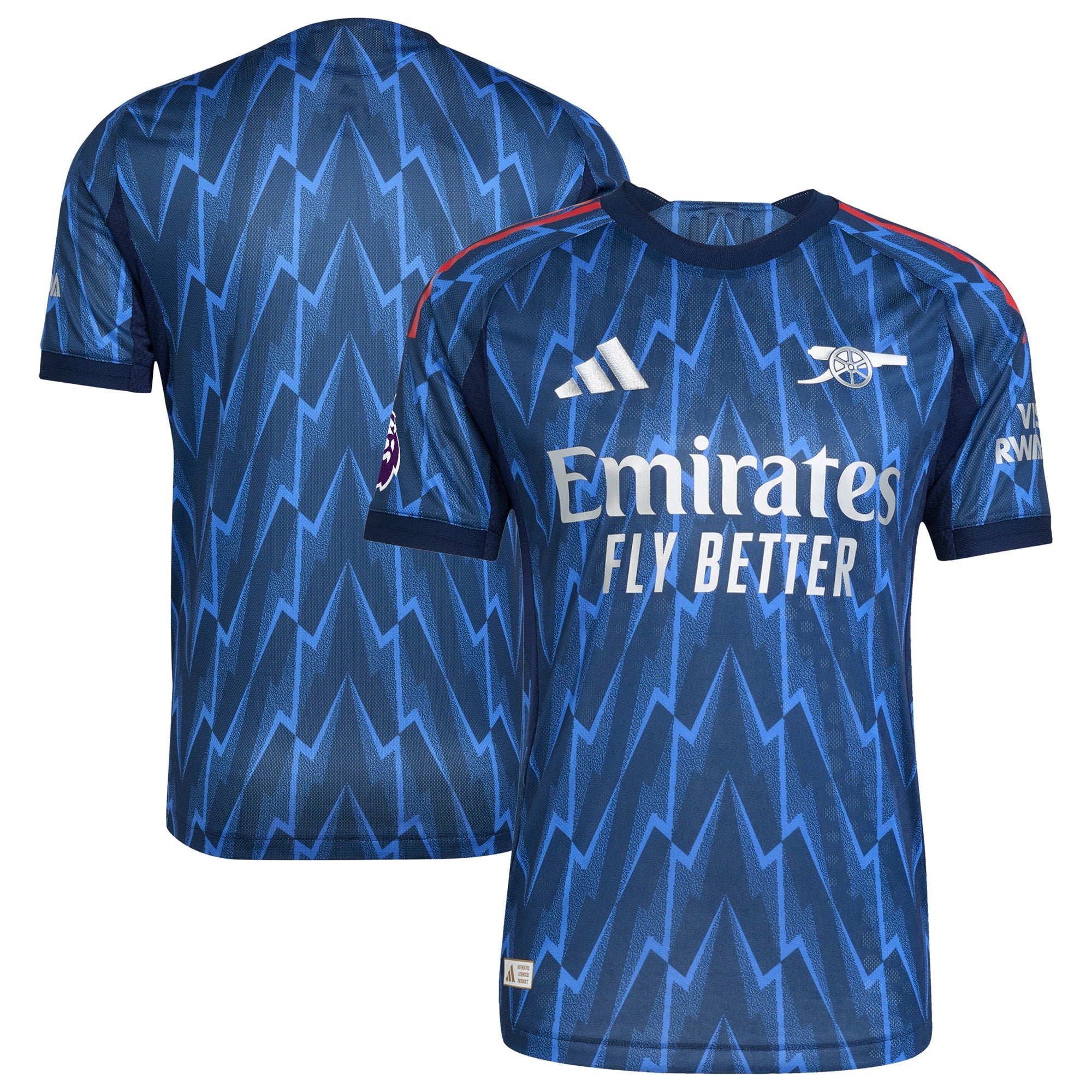 Arsenal adidas 2025/26 Third Authentic Jersey - White/Red/Blue - Image 4