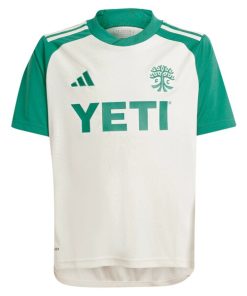 Alternative view of Daniel Pereira Austin FC adidas Youth 2024 The Armadillo Kit Replica Player Jersey - Tan