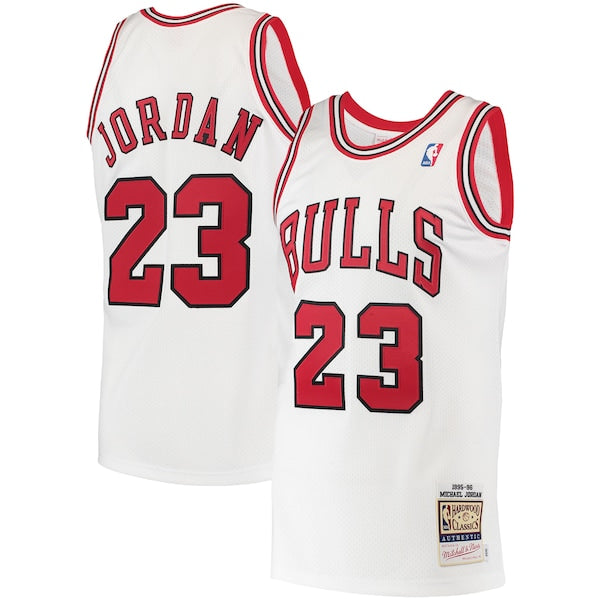 Michael Jordan Chicago Bulls 1995 Hardwood Classics Authentic Jersey - White