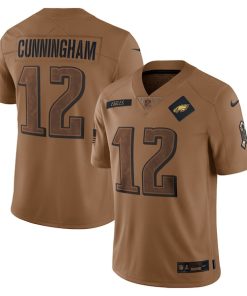 Randall Cunningham Philadelphia Eagles Nike 2023 Salute To Service Retired Player Limited Jersey - Brown