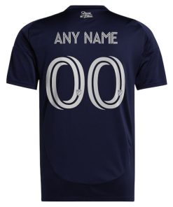 Alternative view of San Diego FC adidas Youth 2025 State of Flow Replica Custom Jersey - Navy