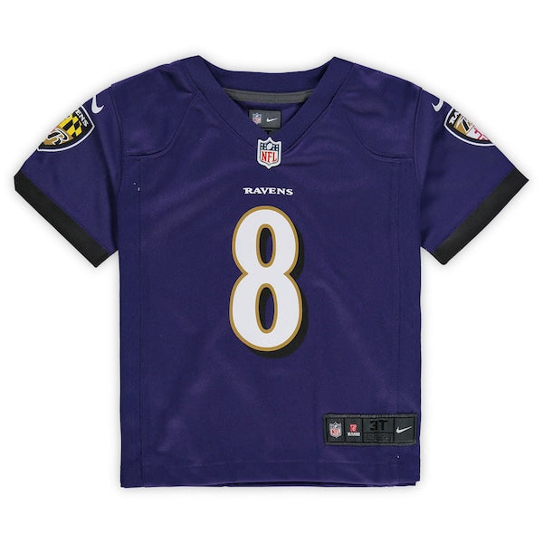 Lamar Jackson Baltimore Ravens Nike Toddler Game Jersey - Purple - Image 2