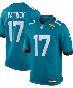 Tim Patrick Jacksonville Jaguars Nike Team Game Jersey -  Teal