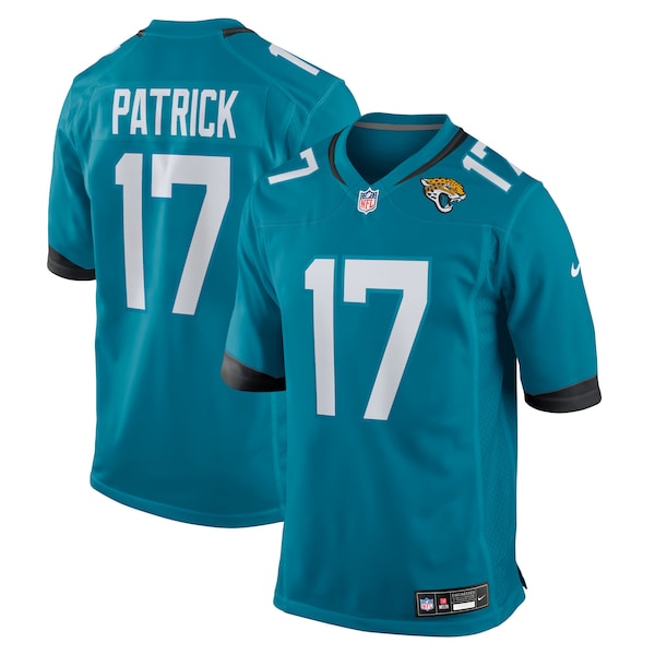 Tim Patrick Jacksonville Jaguars Nike Team Game Jersey - Teal