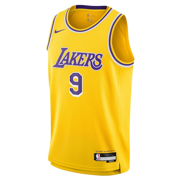 Bronny James Jr. Los Angeles Lakers Nike Youth Swingman Jersey - Icon Edition - Gold - Image 2