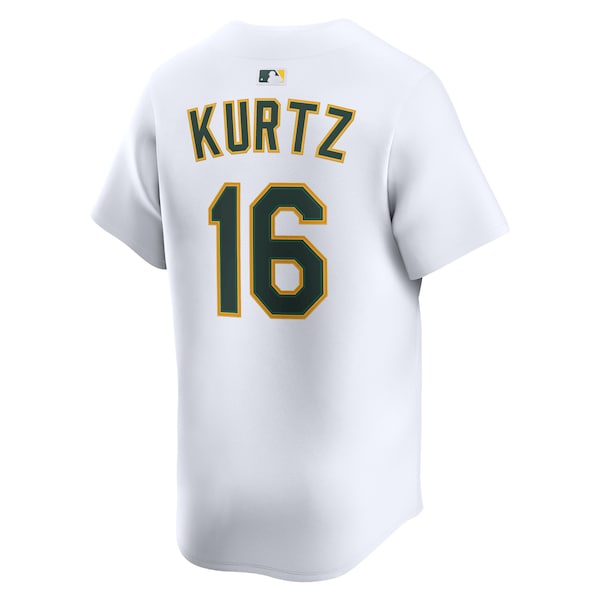 Nick Kurtz Athletics Nike Home Limited Player Jersey - White - Image 3