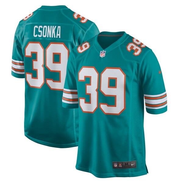 Larry Csonka Miami Dolphins Nike Retired Player Jersey - Aqua/White - Image 2