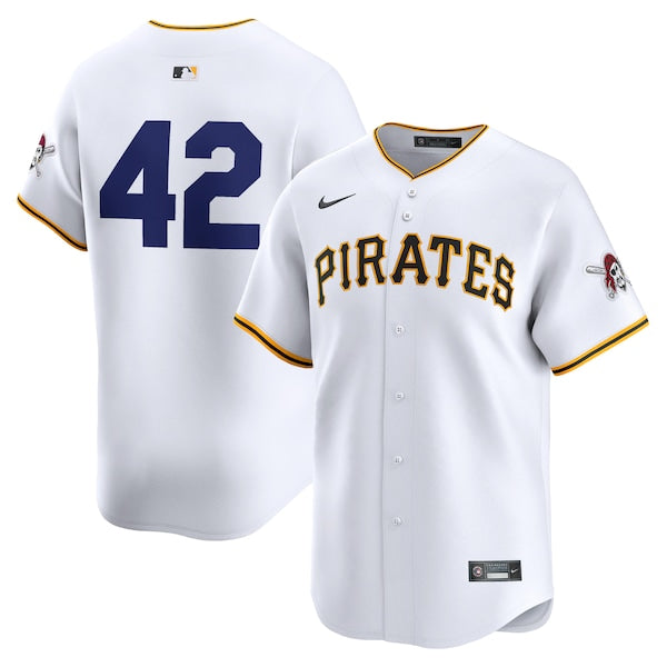 Pittsburgh Pirates Nike 2024 Jackie Robinson Day Home Limited Jersey?ยจC White