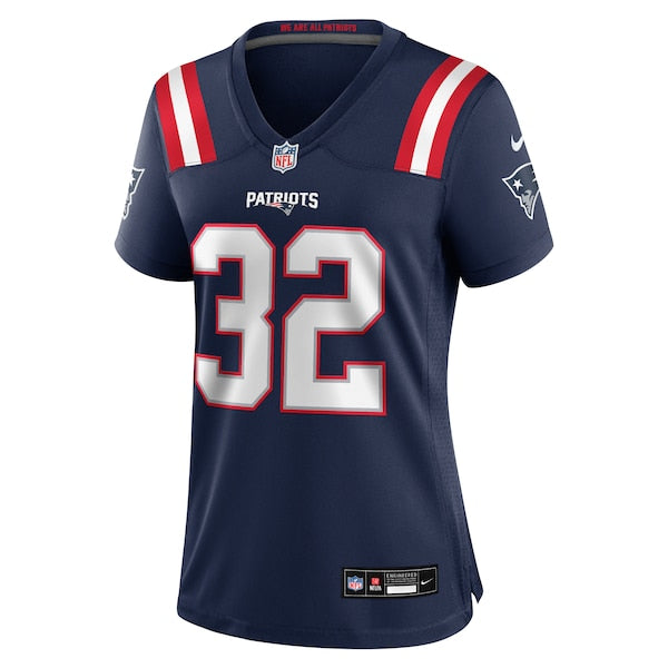 TreVeyon Henderson New England Patriots Nike Women's Game Jersey - Navy - Image 2
