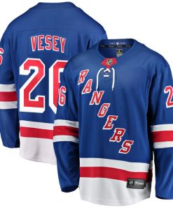 Alternative view of Jimmy Vesey New York Rangers  Home Breakaway Player Jersey - Blue