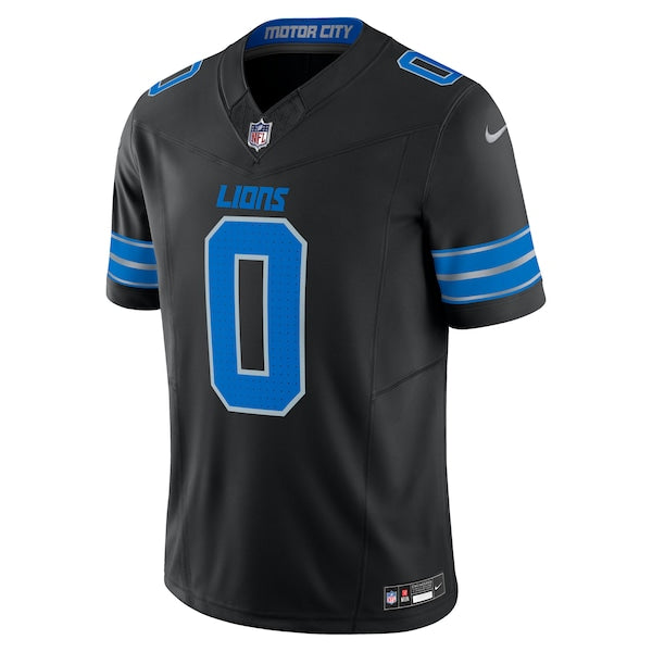 Jahmyr Gibbs Detroit Lions Nike 2nd Alternate Vapor F.U.S.E. Limited Jersey - Black/Blue/White - Image 3