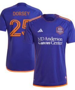 Griffin Dorsey Houston Dynamo FC adidas 2024 Still Holdin' Replica Player Jersey - Purple