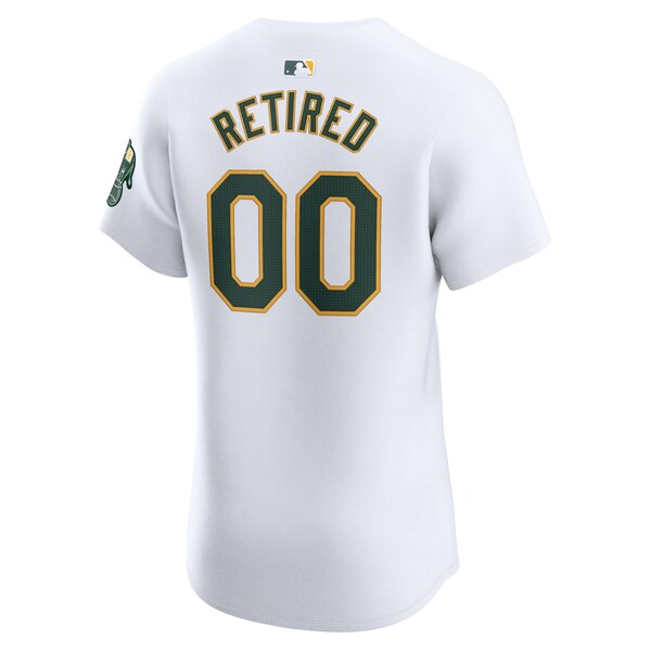 Oakland Athletics Nike Home Elite Pick-A-Player Retired Roster Jersey - White - Image 3