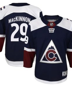 Nathan MacKinnon Colorado Avalanche Youth Alternate Premier Player Jersey - Navy/Burgundy