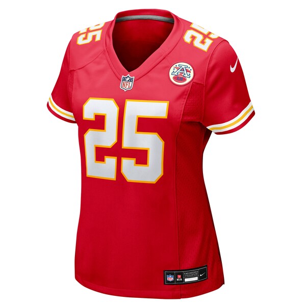 Elijah Mitchell Kansas City Chiefs Nike Women's Team Game Jersey - Red - Image 2