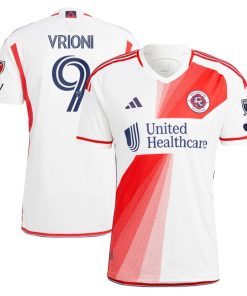 Giacomo Vrioni New England Revolution adidas 2024 Defiance Authentic Jersey - White