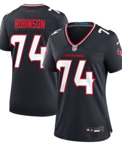 Alternative view of Cam Robinson Houston Texans Nike Women's Team Game Jersey -  Navy