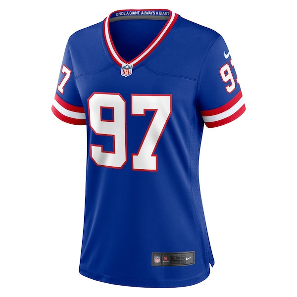 Dexter Lawrence II New York Giants Nike Women's Classic Game Player Jersey - Royal - Image 2