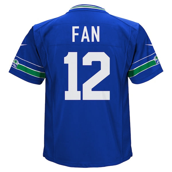 12th Fan Seattle Seahawks Nike Toddler Game Jersey - Royal - Image 3