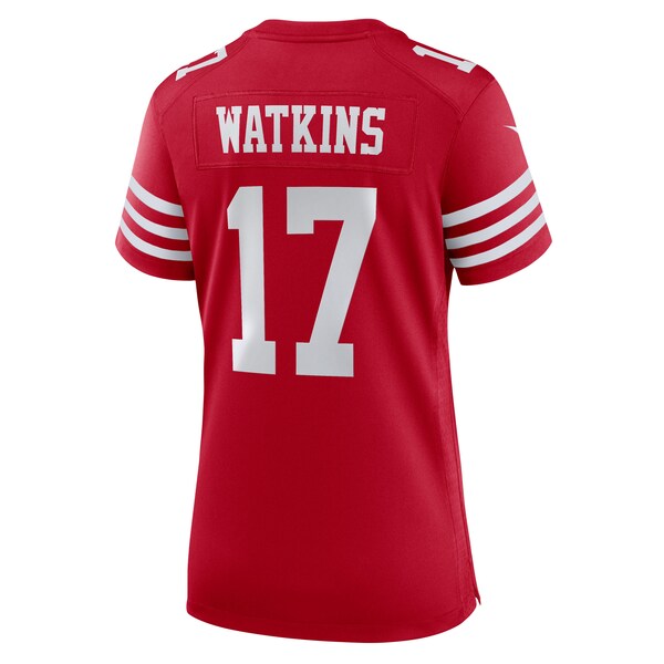 Jordan Watkins San Francisco 49ers Nike Women's Team Game Jersey - Scarlet - Image 3