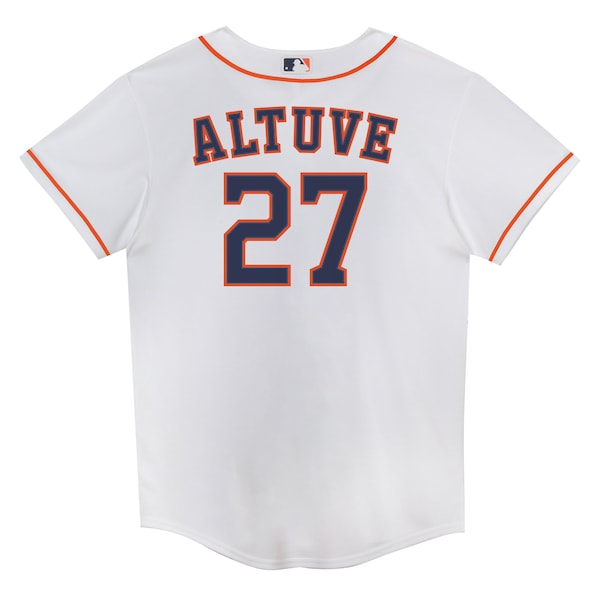 Jose Altuve Houston Astros Nike Preschool Home Replica 2.0 Player Jersey - White - Image 3