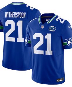 Devon Witherspoon Seattle Seahawks Nike 50th Season Vapor F.U.S.E. Limited Jersey - Royal/College Navy