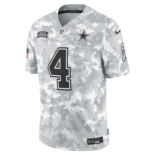 Dak Prescott Dallas Cowboys Nike 2024 Salute to Service Limited Jersey - Arctic Camo - Image 2