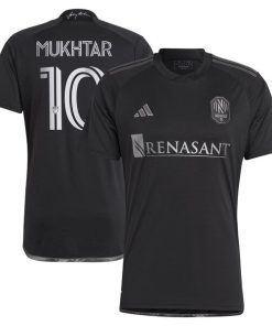 Hany Mukhtar Nashville SC adidas 2024 Man In Black Kit Replica Player Jersey - Black