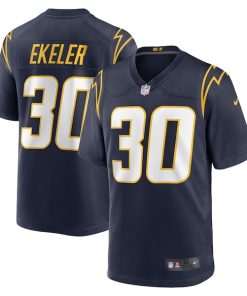 Alternative view of Austin Ekeler Los Angeles Chargers Nike Game Jersey - Navy/Royal/White