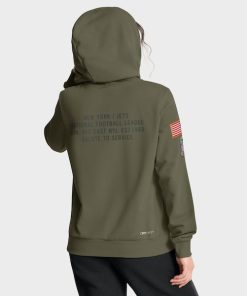 Alternative view of New York Jets Nike Women's 2025 Salute to Service Sideline Standard Issue Dri-FIT Hoodie - Olive