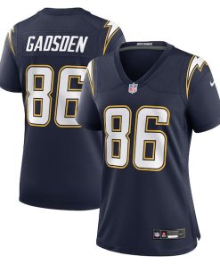 Alternative view of Oronde Gadsden Los Angeles Chargers Nike Women's Alternate 2 Super Chargers Game Jersey -  Navy/Gold/Powder Blue