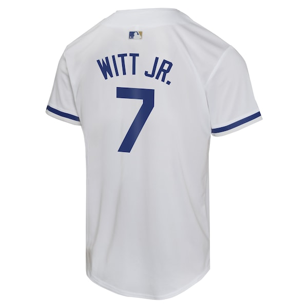 Bobby Witt Jr. Kansas City Royals Nike Youth Home Game Player Jersey - White - Image 3