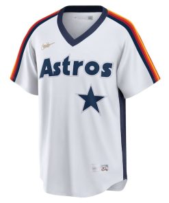 Alternative view of Craig Biggio Houston Astros Nike Home Cooperstown Collection Logo Player Jersey - White
