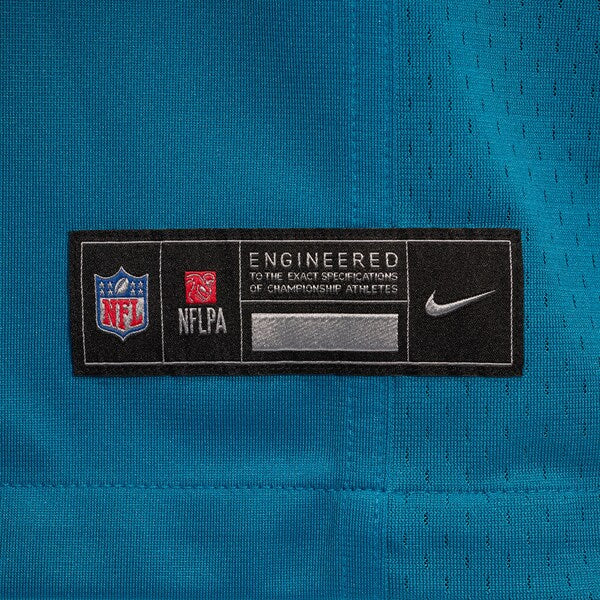 Jordan Jefferson Jacksonville Jaguars Nike Team Game Jersey - Teal - Image 4