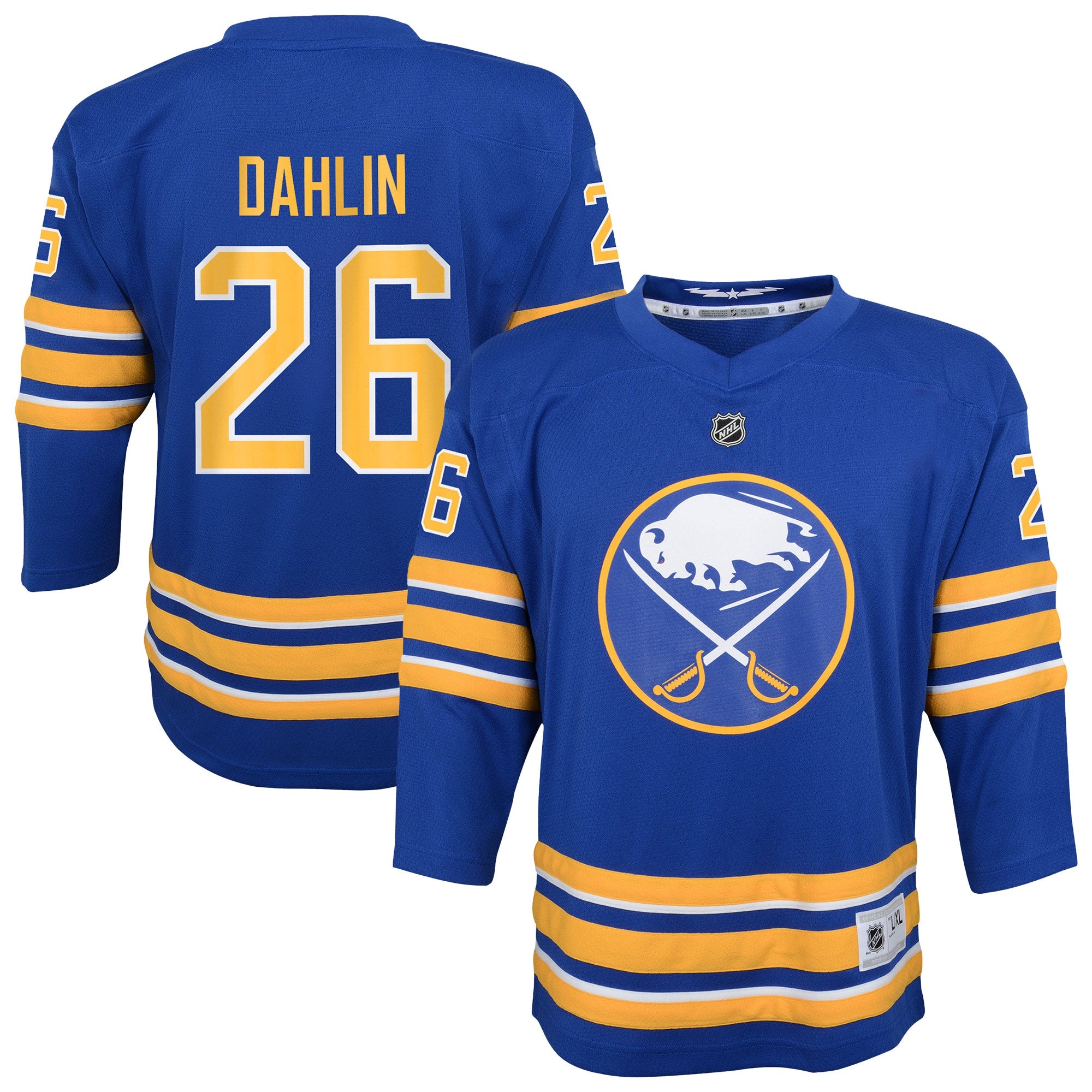 Rasmus Dahlin Buffalo Sabres Youth Home Replica Player Jersey - Navy/Royal - Image 4