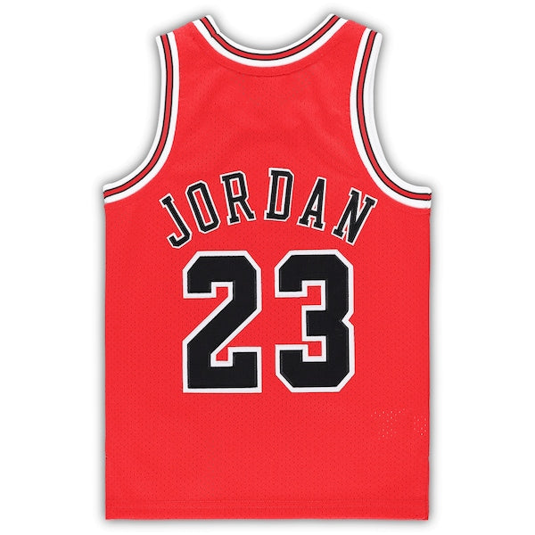 Michael Jordan Chicago Bulls Preschool 1997/98 Hardwood Classics Authentic Jersey - Red/Black/White - Image 4