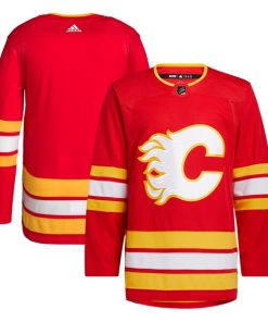 Calgary Flames adidas Men's 2020/21 Home Primegreen Authentic Jersey - Red
