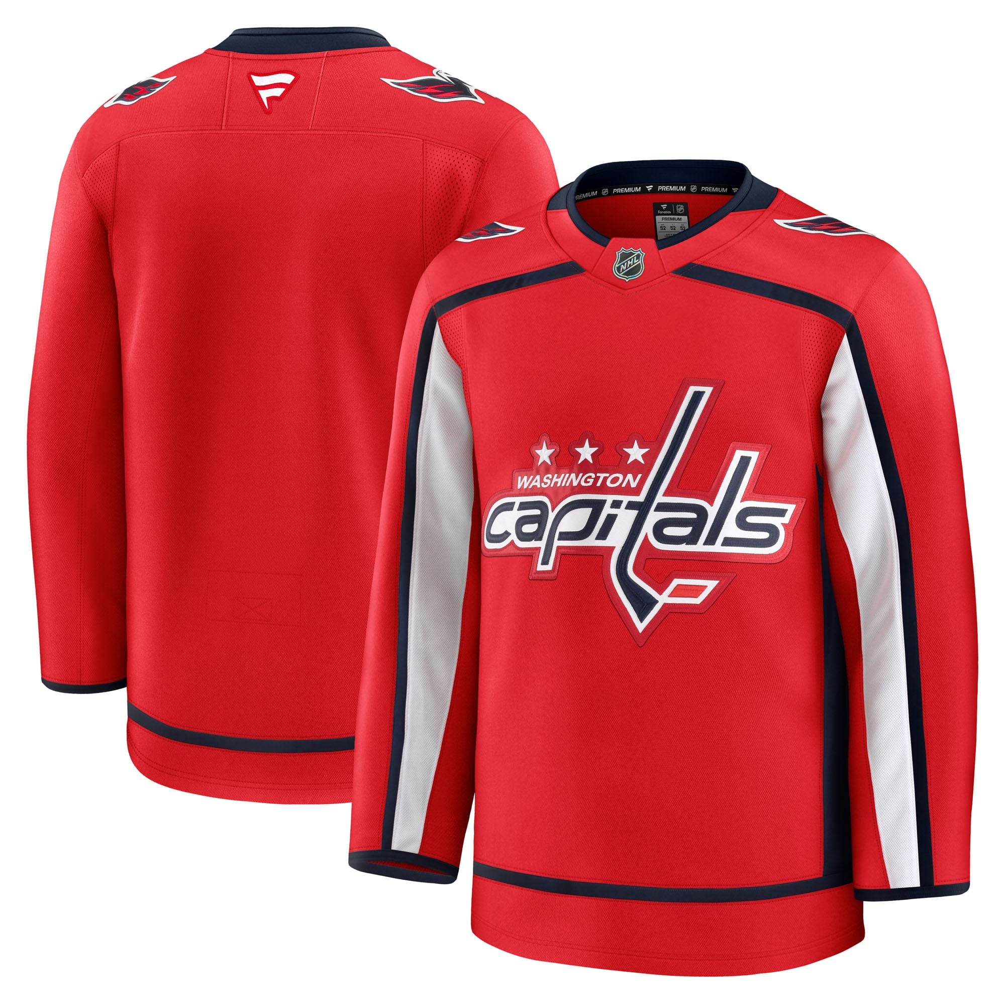 Washington Capitals Alternate 50th Anniversary Premium Jersey - Black/Red/White - Image 5