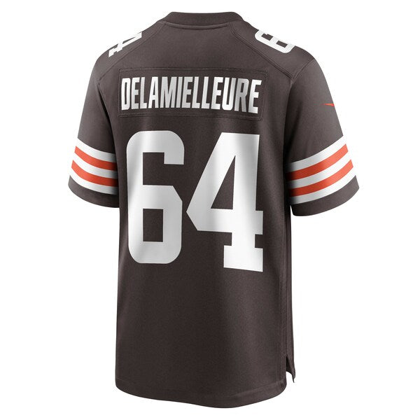 Joe DeLamielleure Cleveland Browns Nike Game Retired Player Jersey - Brown - Image 3