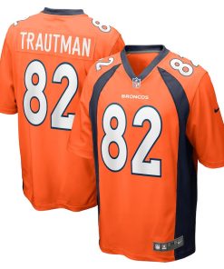Adam Trautman Denver Broncos Nike Team Game Jersey - Orange