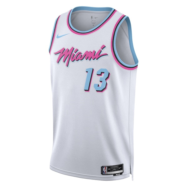 Bam Adebayo Miami Heat Nike Unisex 2024/25 Swingman Player Jersey - City Edition - White - Image 2