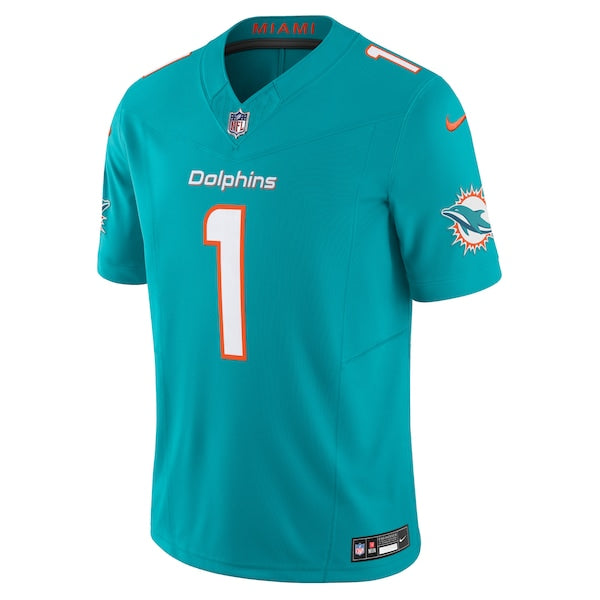 Tua Tagovailoa Miami Dolphins Nike Vapor F.U.S.E. Limited Jersey - Aqua - Image 2