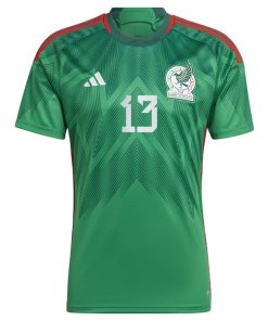 Alternative view of Guillermo Ochoa Mexico National Team adidas 2022/23 Home Replica Player Jersey - Green