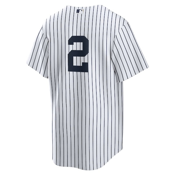 Derek Jeter New York Yankees Nike Replica Jersey - White/Navy - Image 3