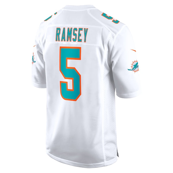 Jalen Ramsey Miami Dolphins Nike Away Game Jersey - White/Aqua - Image 4