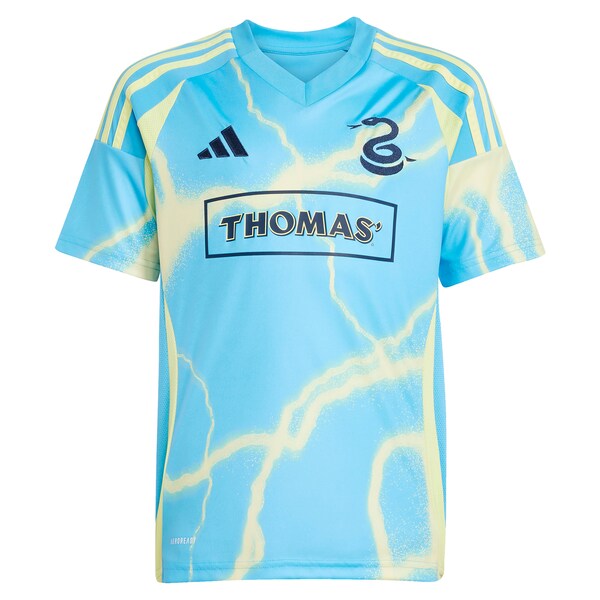 Philadelphia Union adidas Youth 2025 The Voltage Kit Replica Custom Jersey - Blue - Image 2