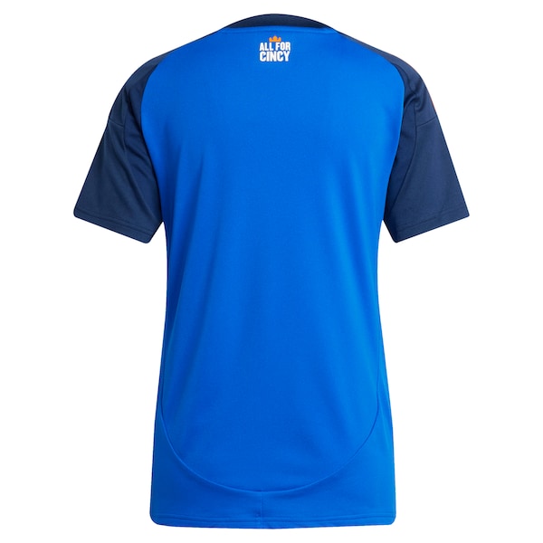 FC Cincinnati adidas Women's 2025 Orange and Blue Legacy Kit Replica Jersey - Blue - Image 4